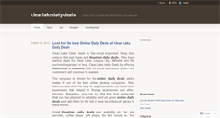 Desktop Screenshot of clearlakedailydeals.wordpress.com