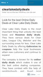 Mobile Screenshot of clearlakedailydeals.wordpress.com