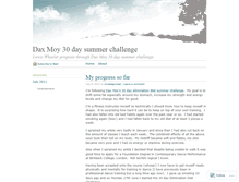 Tablet Screenshot of daxmoyeliminationdietsummerchallenge.wordpress.com