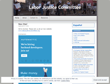 Tablet Screenshot of laborjusticecommittee.wordpress.com
