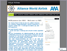 Tablet Screenshot of allianceworldairlink.wordpress.com