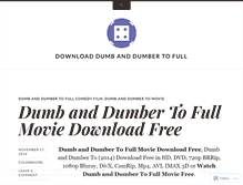 Tablet Screenshot of downloaddumbanddumbertofull.wordpress.com