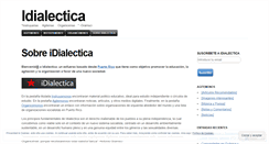 Desktop Screenshot of idialectica.wordpress.com