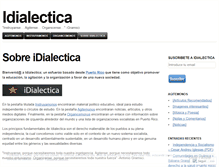 Tablet Screenshot of idialectica.wordpress.com