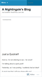 Mobile Screenshot of anightingalesblog.wordpress.com