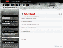 Tablet Screenshot of anightingalesblog.wordpress.com