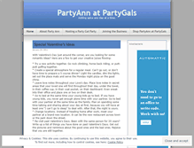 Tablet Screenshot of partyann.wordpress.com