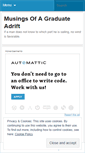 Mobile Screenshot of musingsofagraduateadrift.wordpress.com
