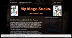 Desktop Screenshot of mymagesucks.wordpress.com