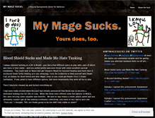Tablet Screenshot of mymagesucks.wordpress.com