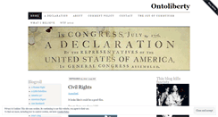 Desktop Screenshot of ontoliberty.wordpress.com