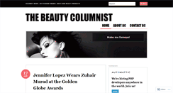 Desktop Screenshot of beautycolumnist.wordpress.com
