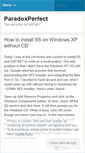 Mobile Screenshot of paradoxperfect.wordpress.com