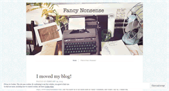 Desktop Screenshot of fancynonsense.wordpress.com