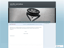 Tablet Screenshot of jenniferandjoshua.wordpress.com