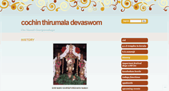 Desktop Screenshot of cochinthirumaladevaswom.wordpress.com