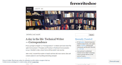 Desktop Screenshot of ferswriteshoe.wordpress.com