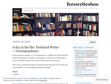 Tablet Screenshot of ferswriteshoe.wordpress.com