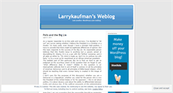 Desktop Screenshot of larrykaufman.wordpress.com