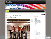 Tablet Screenshot of finefilter.wordpress.com