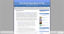 Desktop Screenshot of moralequivalentofwar.wordpress.com