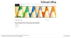 Desktop Screenshot of eshrop.wordpress.com