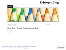 Tablet Screenshot of eshrop.wordpress.com