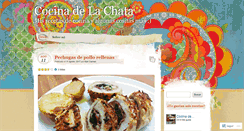 Desktop Screenshot of cocinadelachata.wordpress.com