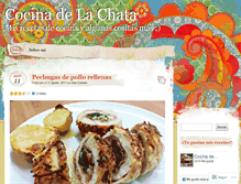 Tablet Screenshot of cocinadelachata.wordpress.com