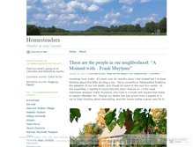 Tablet Screenshot of homesteaders.wordpress.com