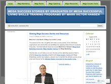 Tablet Screenshot of megasuccessstories.wordpress.com