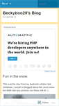 Mobile Screenshot of beckyboo29.wordpress.com