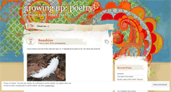 Desktop Screenshot of growinguppoetry.wordpress.com