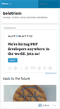 Mobile Screenshot of beletrism.wordpress.com