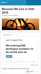 Mobile Screenshot of becausewecanutah2010.wordpress.com