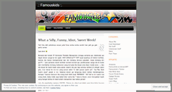 Desktop Screenshot of famouskids.wordpress.com