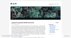 Desktop Screenshot of ibja24.wordpress.com