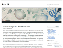 Tablet Screenshot of ibja24.wordpress.com