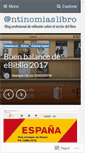 Mobile Screenshot of antinomiaslibro.wordpress.com