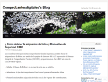 Tablet Screenshot of comprobantesdigitales.wordpress.com