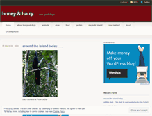 Tablet Screenshot of honeyandharry.wordpress.com