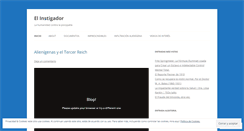 Desktop Screenshot of elinstigador.wordpress.com
