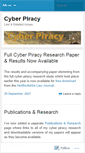 Mobile Screenshot of cyberpiracy.wordpress.com