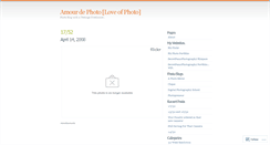 Desktop Screenshot of amourdephoto.wordpress.com