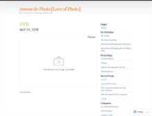 Tablet Screenshot of amourdephoto.wordpress.com