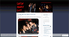 Desktop Screenshot of latindancelust.wordpress.com