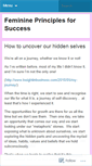 Mobile Screenshot of feminineprinciples.wordpress.com