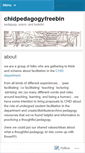 Mobile Screenshot of chidpedagogyfreebin.wordpress.com