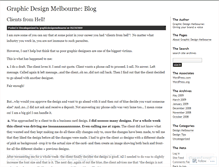 Tablet Screenshot of graphicdesignmelbourne.wordpress.com