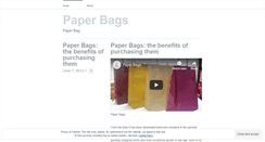 Desktop Screenshot of paperbagsoffer.wordpress.com